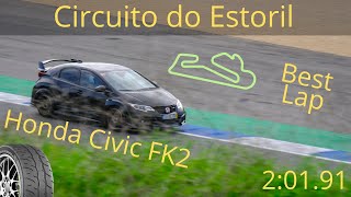 Onboard Circuito do Estoril 2:01.91 Honda Civic FK2 K20C1 Yokohama AD09